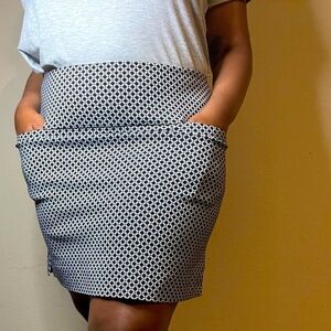 SC & CO Women’s Tennis Golf Skort Stretch Pockets Black, Size Small